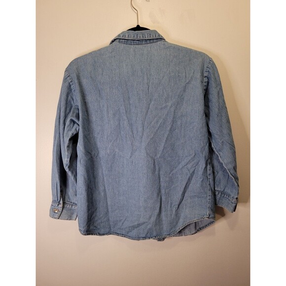 Vintage Mickey & Co Denim Button Up Shirt With Mickey Mouse Authentic Sportswear - Picture 6 of 7